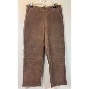 NWT Genuine Leather BlankNYC Lined Straight Wide Pants Women's Size 30